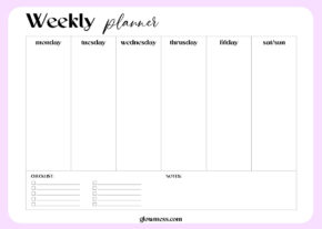 free printable weekly planner