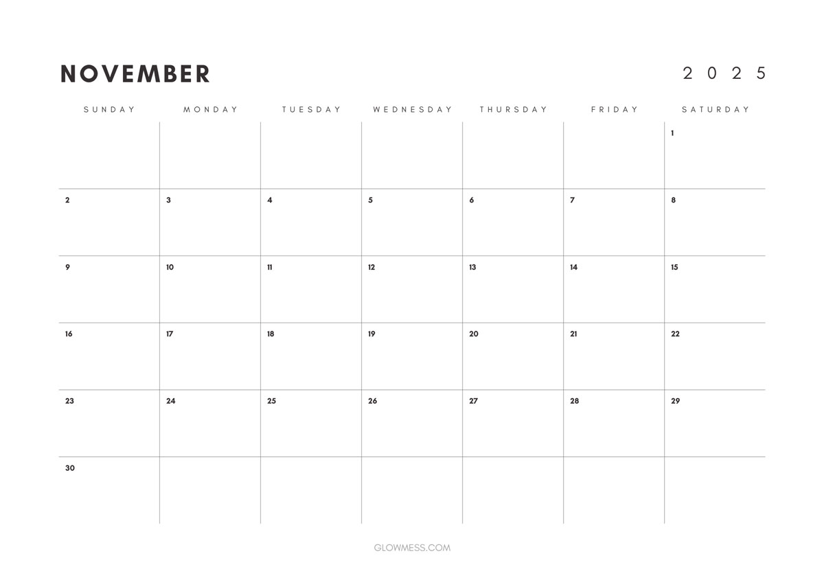 november 2025 planner